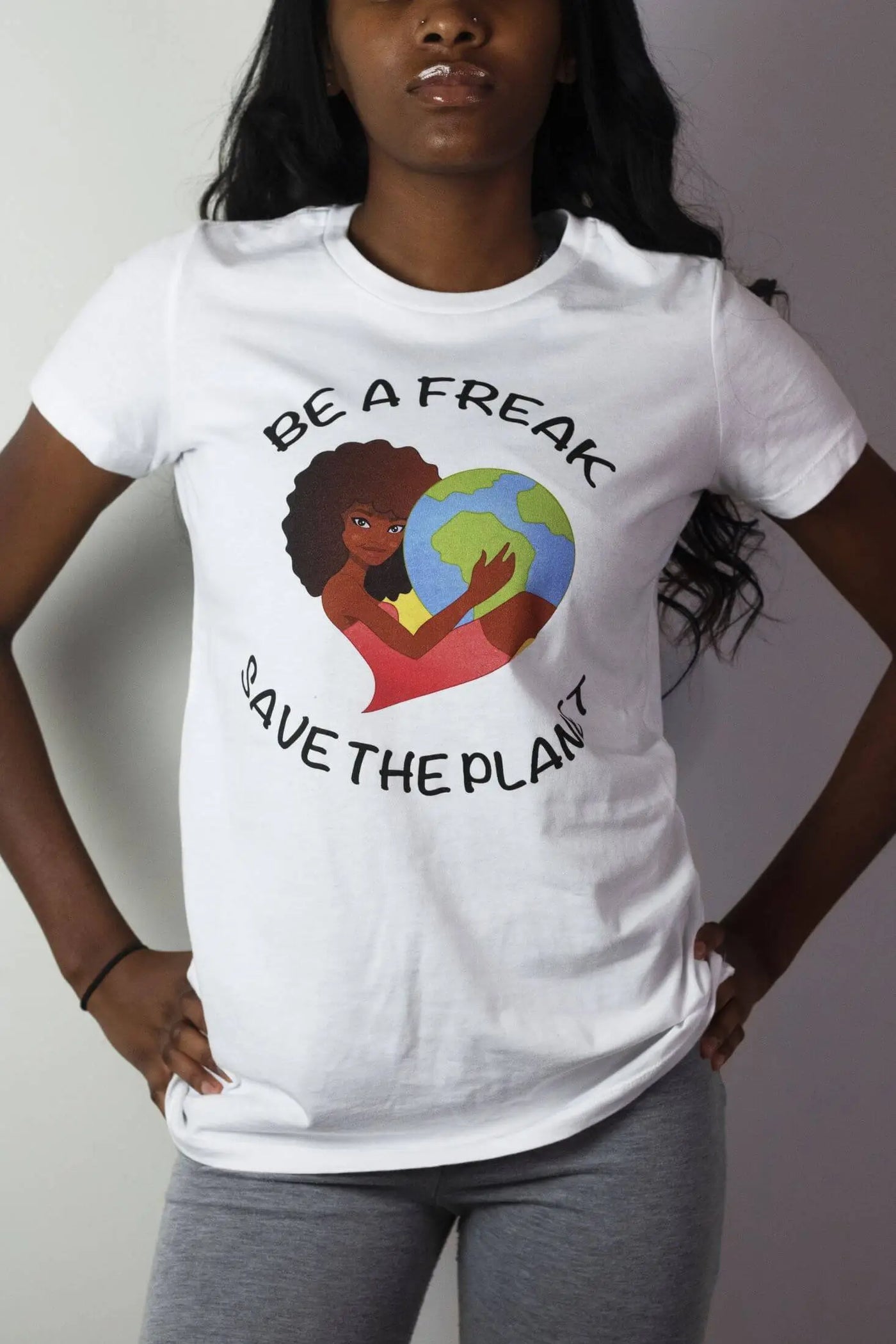 Freaky Planet – Women’s Slim Fit Cotton Tee